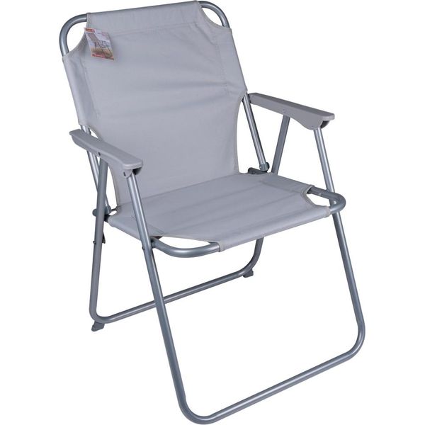 Sedia Da Campeggio Pieghevole Da Giardino/Sedia Da Pesca/Sedia Da Festival Lifetime - 46 X 53 X 76 Cm - Grigio-image