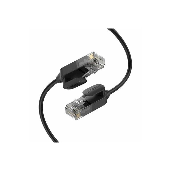 Ugreen 3M Cavo Di Rete Cavo Lan Piatto Cavo Internet Ethernet Patchcord RJ45 Cat 6A Utp 1000Mbp Nero-image
