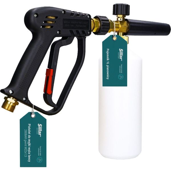 Sillar Pistolet + Dispositivo Schiumogeno Per Idropulitrice KäRcher Hd Hds M22, 1000 Ml, 280 Bar-image