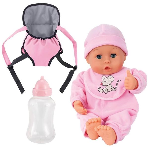 Set Di Bambole My First Baby 33 Cm, Con 4 Suoni Del Bambino - Bambola Con Accessori-image