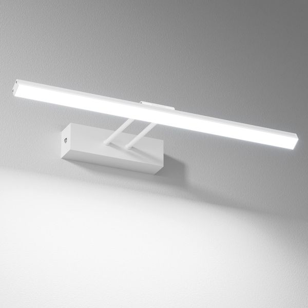 Emke Led Luce A Specchio Luce A Specchio IP44 Per Bagno Luce A Parete A Led 40 Cm, Luce Per Armadietto Ruotabile Di 200° Bianco 6500K-image