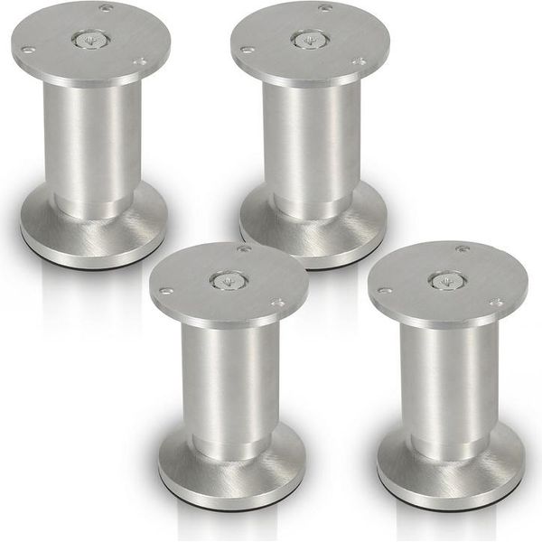 Jiubiaz 4X Piedini Per Mobili Piedini Per Zoccolo Piedini Per Divano Regolabili Piedini Per Mobili Regolabili In Alluminio 100Mm-image