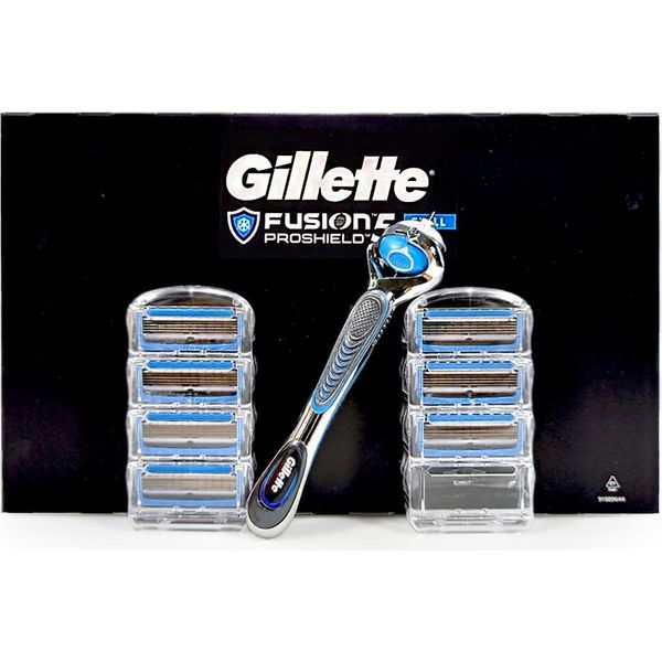 Lamette Gillette Fusion 5 Proshield Chill, Confezione Da 7 + Manico Del Rasoio-image