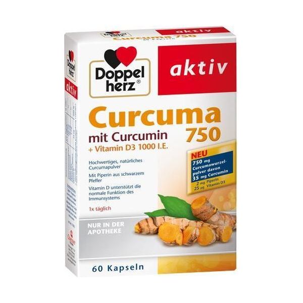 Curcuma Doppio Cuore 750 Capsule 60 Capsule-image