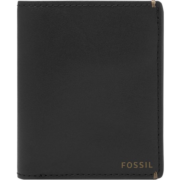 Fossil Porta Carte Di Credito Joshua Vegan Cactus Front Pocket Wallet Black Nero-image