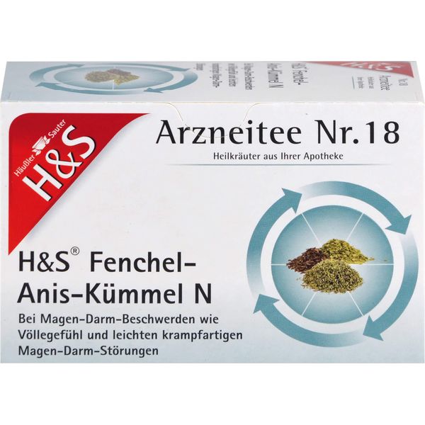 H&S Tè Medicinale Finocchio-Anice-Caraway N. 18, 20 Pz. Bustine Filtro-image