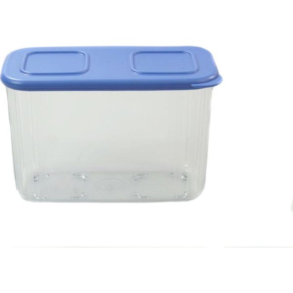 Tupperware Frigorifero Clear Mates 715 Ml Blu Chiaro Contenitore A Torre Per La Freschezza + Tampone Di Pulizia-image