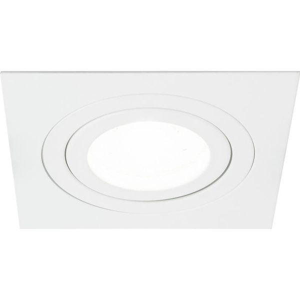 Faretto Da Incasso A Soffitto Ceri 1 Sq White Quadrato Taglio Bianco EDO777139 Edo-image