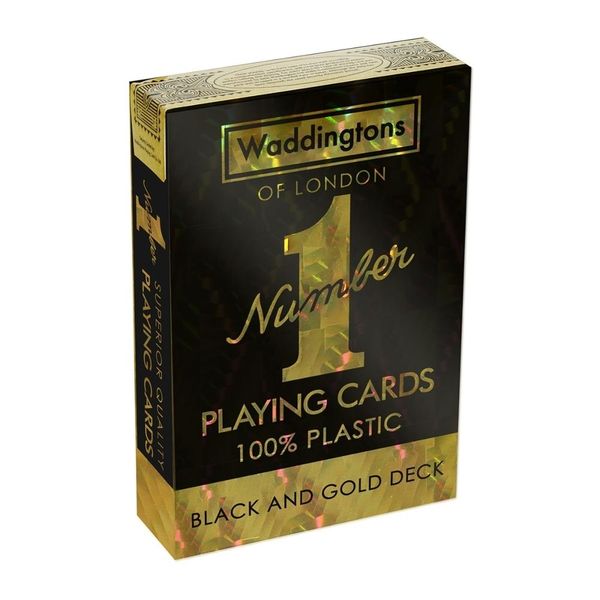 Mosse Vincenti Waddingtons N. 1 - Carte Da Gioco Nere E Oro-image