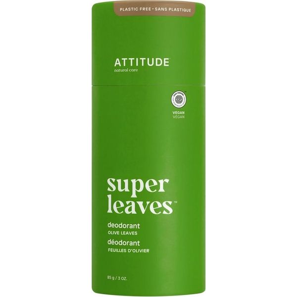 Super Leaves, Deodorante Naturale Senza Plastica, Foglie Di Oliva, Attitude-image