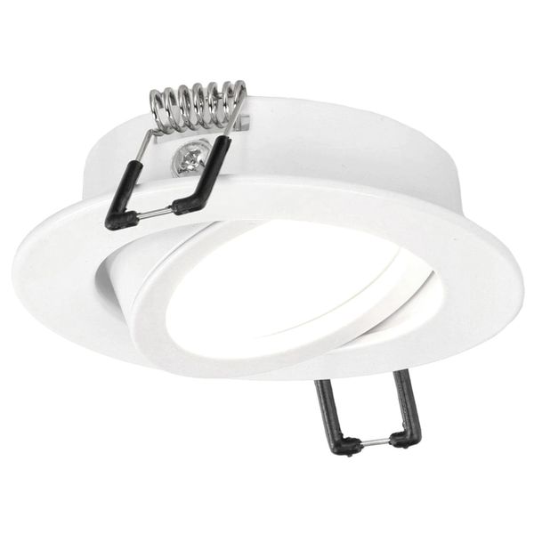 Faretto Da Incasso A Soffitto Aktyn 1 Ov White Rotondo Bianco EDO777119 Edo-image