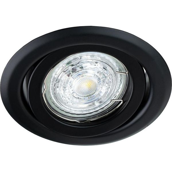 Plafoniera Da Incasso Faretto Da Incasso Daira Black IP20 Rotondo Nero EDO777299 Edo-image