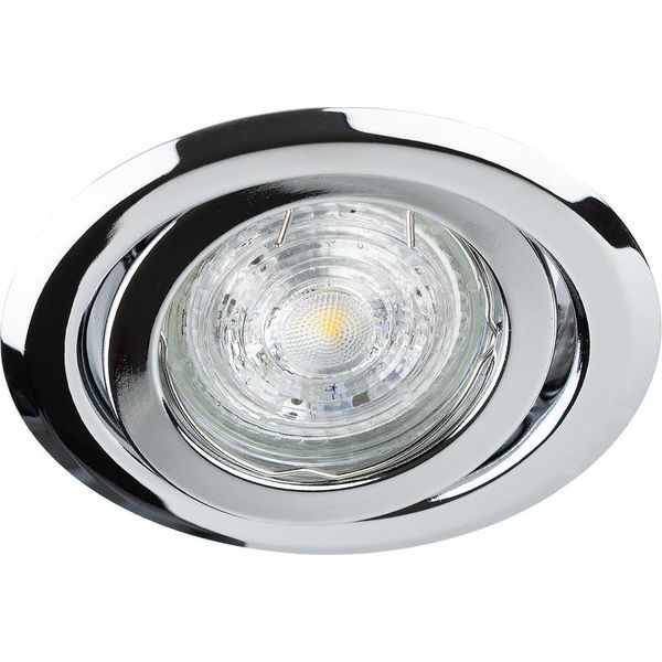 Lampada Da Incasso A Soffitto Faretto Da Incasso A Soffitto Daira Chrome IP20 Tondo Cromo EDO777300 Edo-image