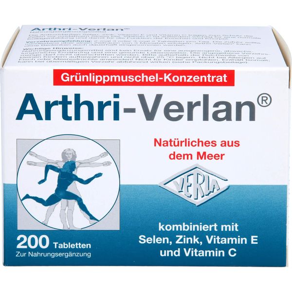 Arthri-Verlan Compresse Concentrate Di Cozze Dalle Labbra Verdi, 200 Compresse-image