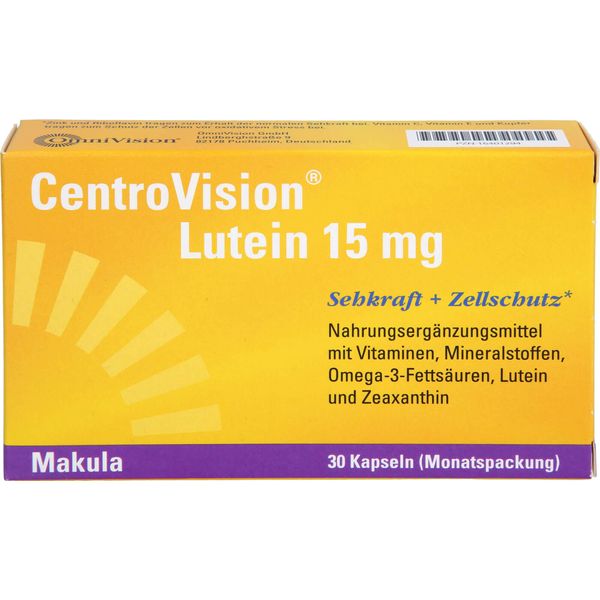 Centrovision Luteina 15 Mg In Capsule Per La Visione E La Protezione Delle Cellule, 30 Capsule-image