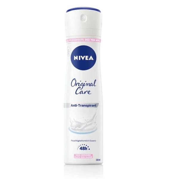 Nivea Original Care 48H, Deodorante Spray 150 Ml - Deodorante Rinfrescante Con Protezione A Lunga Durata-image