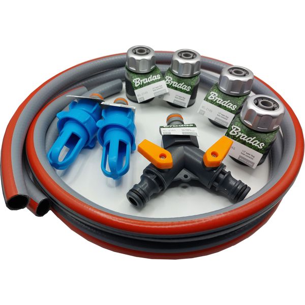 Set Di Riempimento/Drenaggio Doppio Per Letto Ad Acqua - 2X Bocchette Di Riempimento E Drenaggio Incl. Adattatore + Distributore A Y-image
