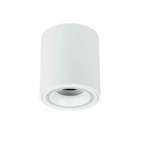 Plafoniera Faretto Di Superficie Halis Ov Bianco GU10 Rotondo Bianco EDO777330 Edo-image