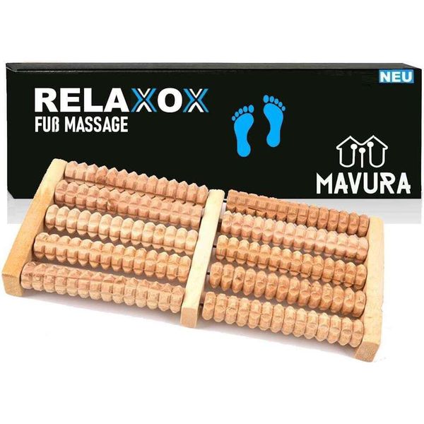 Mavura Relaxox Rullo Massaggiatore Per Piedi Rullo Massaggiatore Per Piedi Rullo In Legno Per Piedi-image