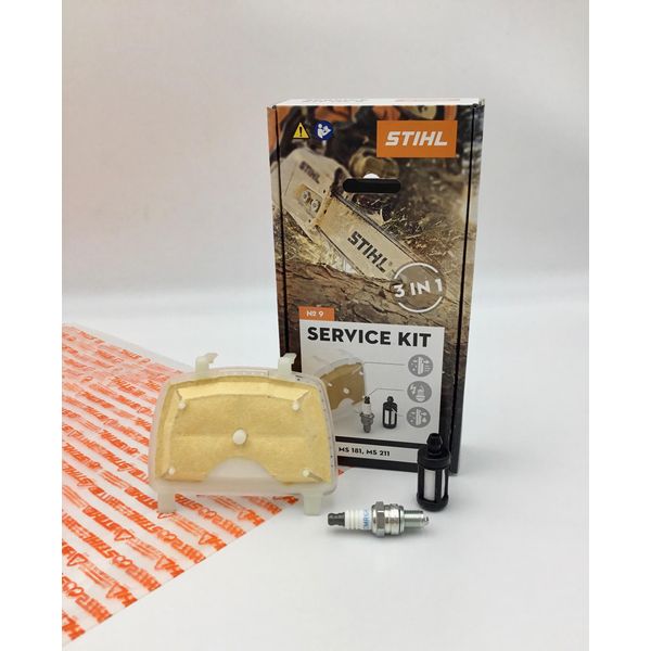 Kit Service Stihl 9 Ms 171, Ms 181, Ms 211 11390074100 Filtro, Candela-image