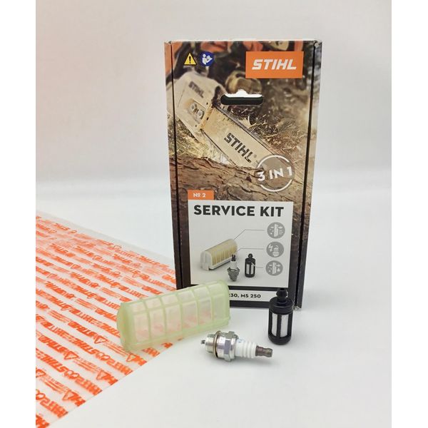 Kit Service Stihl 2 Ms 210, Ms 230, Ms 250 11230074100 Filtro, Candela-image
