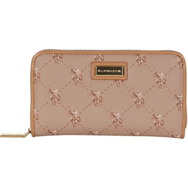 U.S. Polo Assn. Portafoglio Hampton Zip Wallet Camel Marrone-image