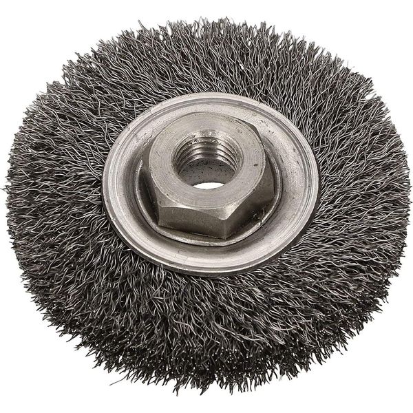 Spazzola A Disco Kotarbau® 80 Mm Con Filo D'acciaio Aggraffato M14 Per Smerigliatrici Angolari-image