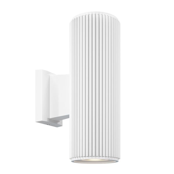 Applique, Metallo Bianco, IP54, Attacco E27, H 26Cm-image
