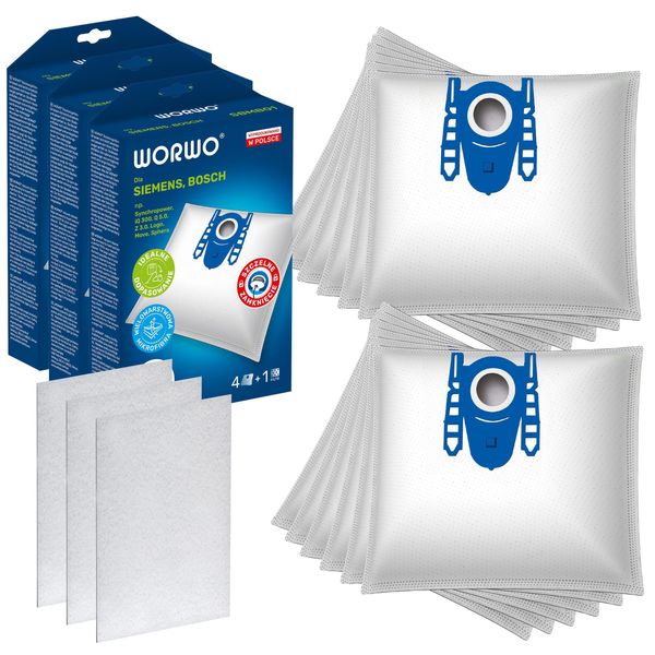 12X Bosch G All GL30 GL20 Type G Series 2 Series 4 Series 6 Sacchetti Per Aspirapolvere-image