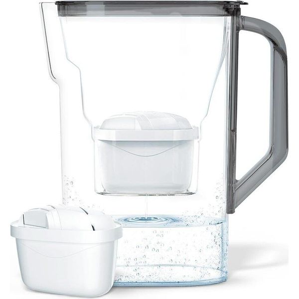 Caraffa Filtrante Wessper Da 2,7 L Per Porta Del Frigorifero, Con Filtro A Carboni Attivi, Compatibile Con La Cartuccia Filtrante Brita Maxtra - Nero-image