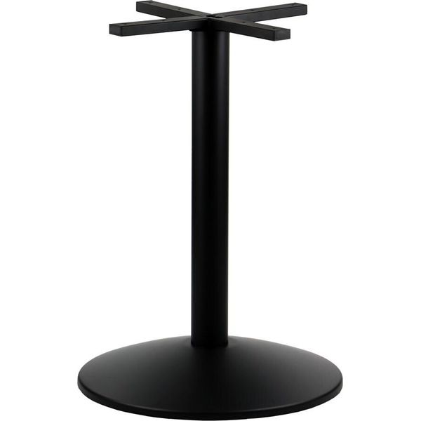 Base Per Tavolo In Metallo SH-4003-7, Per Ufficio, Hotel, Ristorante, Diametro 53,5 Cm, Altezza 72 Cm, Nero-image