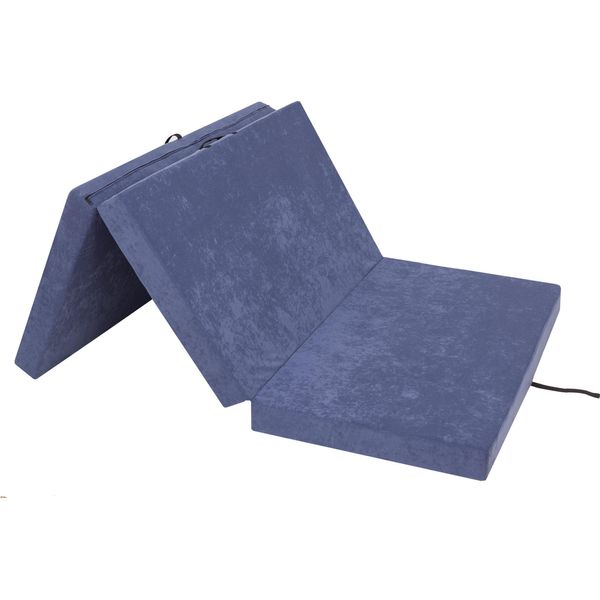 Hobbygarden Materasso Pieghevole Ben - 200×120×10 Cm, Pieghevole, Letto Per Ospiti E Materasso Relax, Rivestimento Aloba, Facile Da Curare E Confortevole-image
