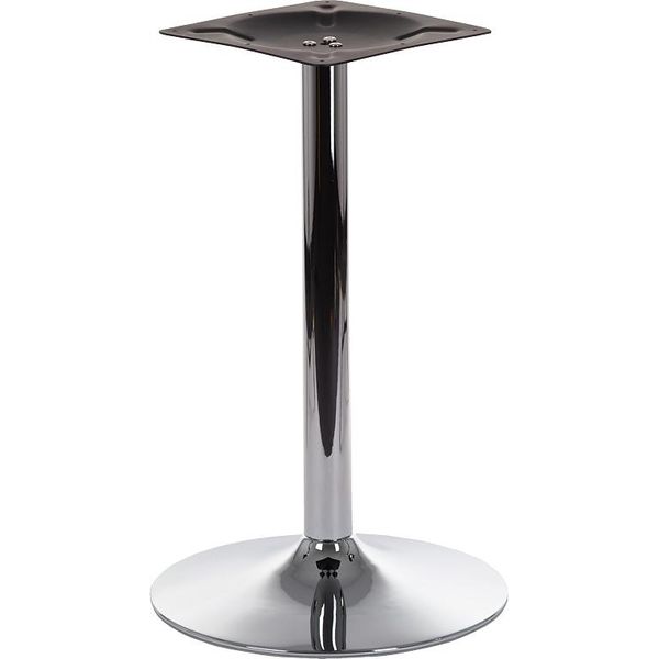 Base Da Tavolo Cromata Per Ufficio, Hotel, Ristorante SH-4005, Diametro 45 Cm, Altezza 71,5 Cm-image