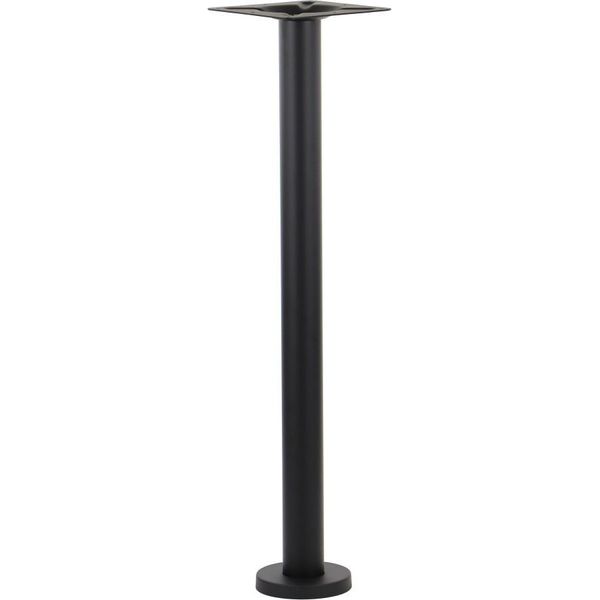 Base Da Tavolo In Metallo SH-3018-2/H, Montaggio Direttamente A Terra, Nero, Diametro 17,5 Cm, Altezza 106 Cm-image