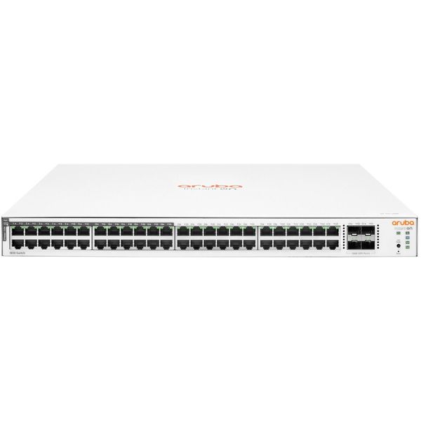 Hewlett Packard Enterprise Aruba Instant On 1830 48G 24P Class4 Poe 4SFP 370W Connessione Ethernet Gigabit L2 Gestita (10/100/1000), Con Supporto Di Alimentazione Tramite Ethernet (Poe) 1U-image