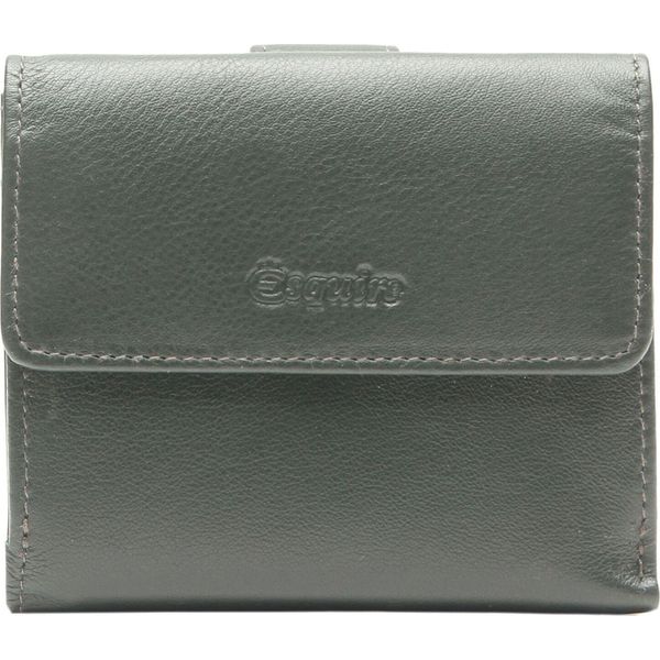 Esquire Pelle Portafoglio Viktoria Little Wallet Green Verde Scuro-image