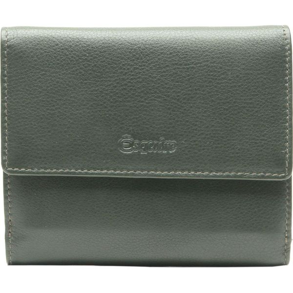 Esquire Pelle Portafoglio Viktoria Wallet With Flap Green Verde Scuro-image