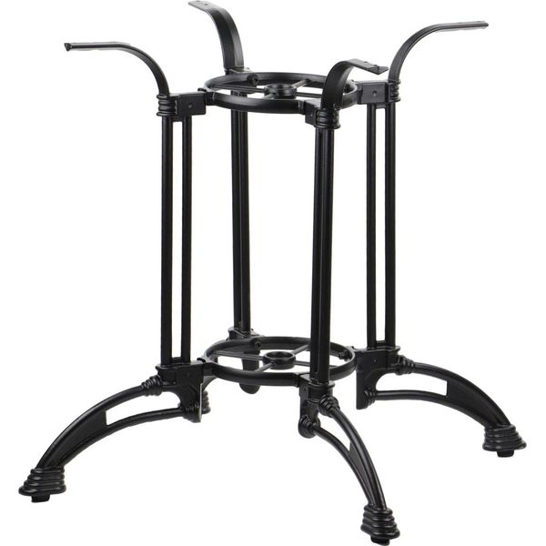 Base Per Tavolo In Ghisa SH-5033-2, Per Ufficio, Hotel, Ristorante, Diametro 86,5 Cm, Altezza 72 Cm, Nero-image
