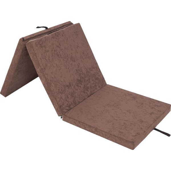 Hobbygarden Materasso Pieghevole Ben - 180×65×6 Cm, Pieghevole, Letto Per Ospiti E Tappetino Da Palestra, Rivestimento Aloba, Facile Da Pulire E Leggero-image