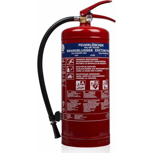 Estintore A Polvere / Estintore Smartwares BB6 6Kg Con Manometro-image