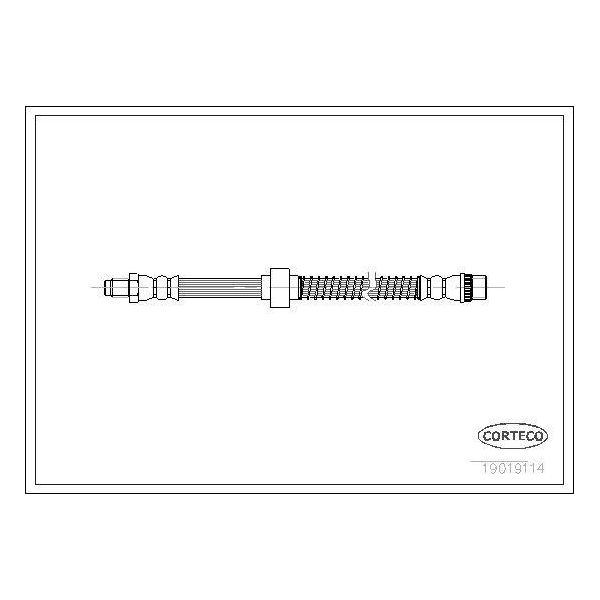 Corteco 19019114 Tubo Freno Anteriore Per CitroËN Zx (N2) Zx Break (N2)-image