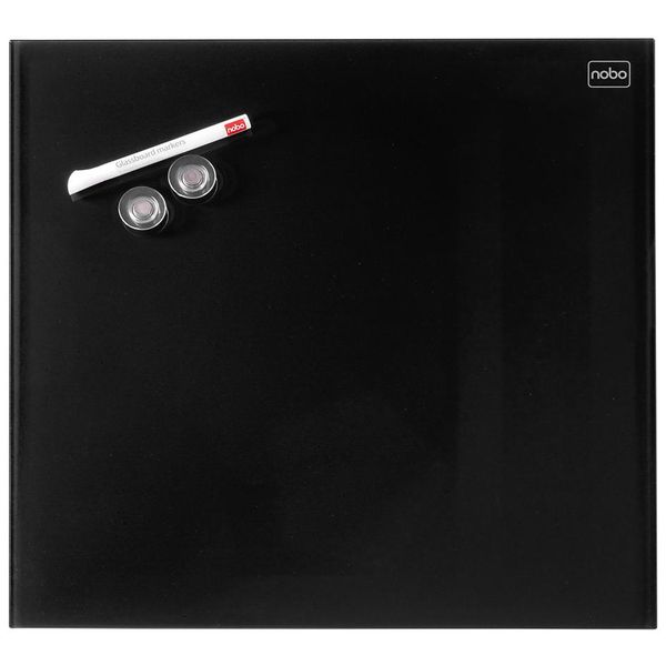 Nobo Lavagna Magnetica In Vetro Diamond (L)450 X (H)450 Mm Bianco-image