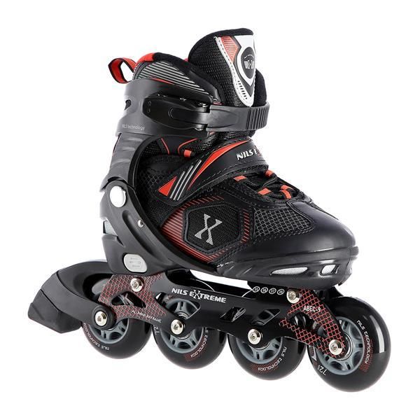 Pattini A Rotelle Nils Extreme NA9080, Rosso L(39-42)-image
