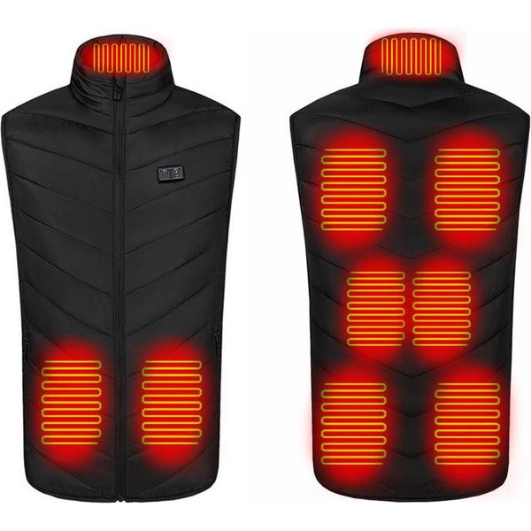 Inf Gilet Riscaldato Con 9 Zone Di Riscaldamento, Lavabile, Nero Xl-image