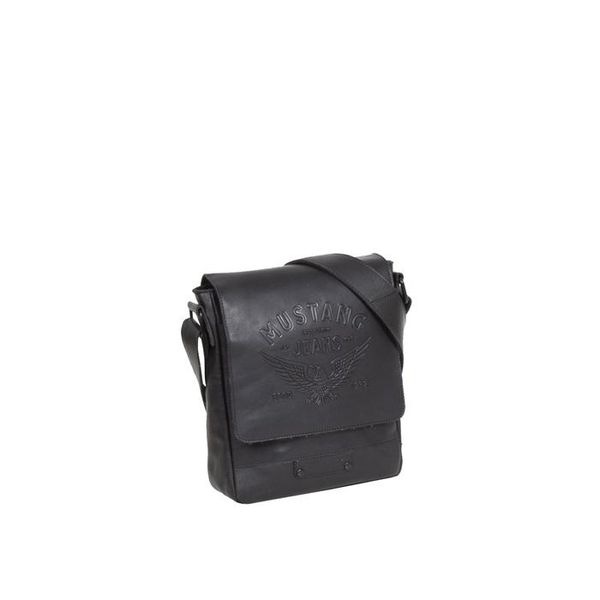 Mustang Pelle Borsa A Tracolla Valencia Assis Shoulderbag Black Nero-image