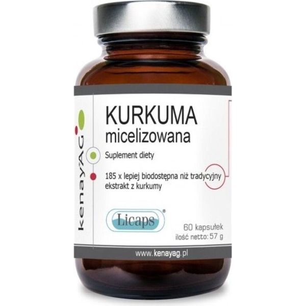 Integratori Alimentari Kenay Micelizowana Kurkuma (60 Caps.) 3164-image