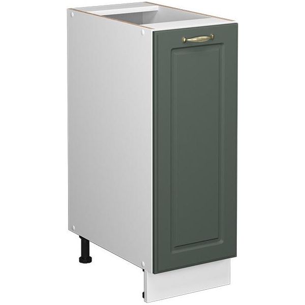Vicco Armadio Cucina Dispensa Alto Fame-Line, 30 Cm Senza Piano Di Lavoro, Verde-Oro Country House/Bianco-image