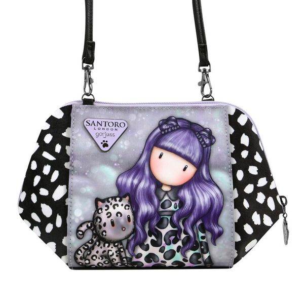 Borsa A Tracolla Gorjuss Smitten Kitten Nero Bianco (26 X 15,5 X 9,5 Cm)-image