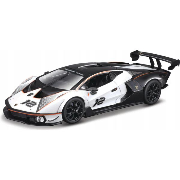 Bburago 18-28023 - Automodello - Lamborghini Essenza SCV12 (Nero/Bianco, Scala 1:24)-image