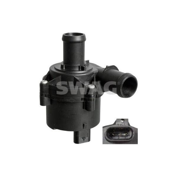 Pompa Dell'acqua Supplementare Swag Pompa Di Circolazione Dell'acqua 33 10 3305 Anteriore Destra Per Vw Golf Vii Hatchback (5G1, BQ1, BE1, BE2) Plastica-image
